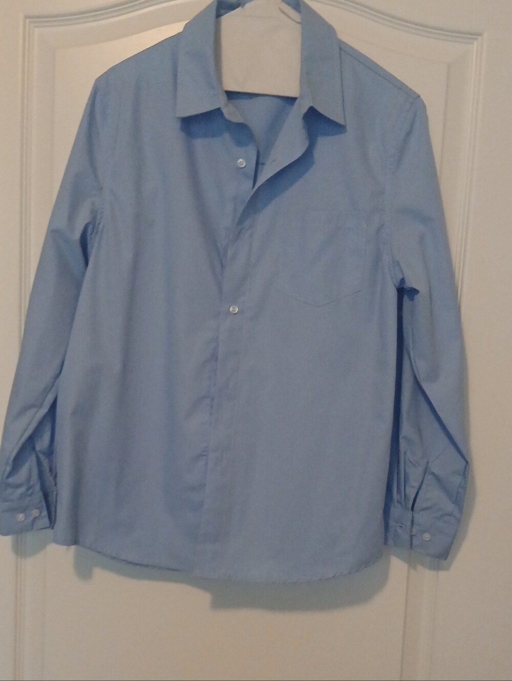 Boys' Light Blue Long-Sleeve Dress Shirt - Classic Button-Down